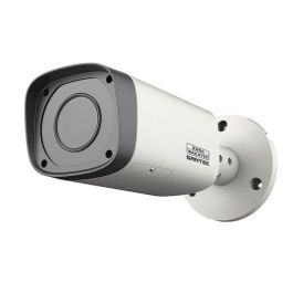 INDEXA Aluminium Kamera-Attrappe für außen mit LED-Blinklicht inkl.  Warnaufkleber