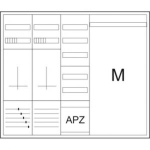 ZSD-ZZV2K-1100/APZ Zähler-Komplettschrank für 3-Punktbefest