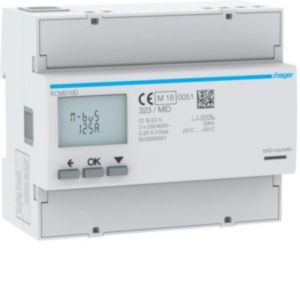 ECM310D Energiezähler 3ph,direkt 125A, MBUS, MID