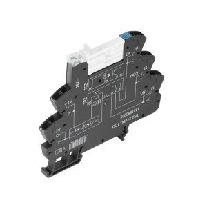 TRZ 24VDC 1CO, Relaiskoppler, 24 V DC ±20 %, LED grün, Freilaufdiode, Verpolungsschutz, 1 Wechsler (AgNi) , 250 V AC, 6 A, Zugfederanschluss, Prüftaste vorhanden: Ne