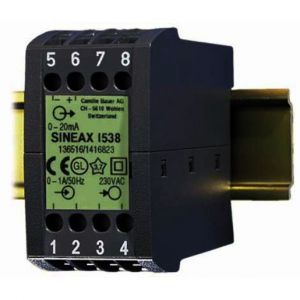 SINEAX I538 24VDC 1A 4...20mA Messumformer für Wechselstrom, mit Hilfs