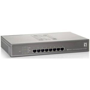 FEP-0811W250 8-Port Fast Ethernet PoE Switch, 802.3at