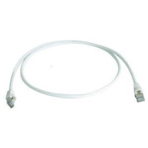 L00005A0051, Patchkabel S-FTP Cat.6A(IEC), 10,0 m, MP8 FS500, LSZH,weiss, 1:1