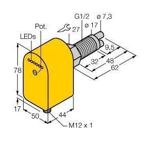 FCS-GL1/2A2P-LIX-H1141/A Strömungsüberwachung, Eintauchsensor mit