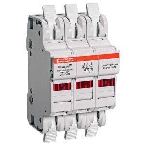USGCC3I, Sicherungshalter Class CC Gr.10x38 DC600V AC600V 30A 3-polig Sicherungsüberwach.
