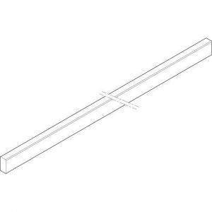 XCUW125 Cu-Schiene 5FB 20x10x1245mm waagrecht, o