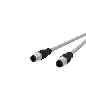 142MMA11100, M12 Sensor-/Aktorleitung, A-kodiert, 10,0 m, M12 Stecker gerade - M12 Stecker gerade, geschirmt, 5-polig, PVC-C