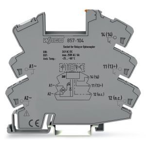 857-104 RelaissockelEingangsnennspannung AC/DC