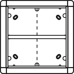 1883520 Aufputzrahmen 4 Modulplätze quadratisch,