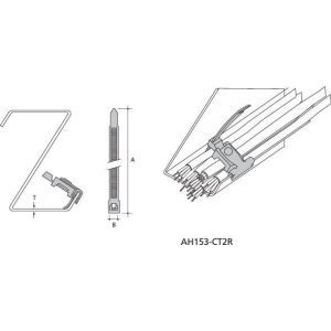 AH153-CT2R Traegerklammer, waagrecht an 1,5-3mm + S