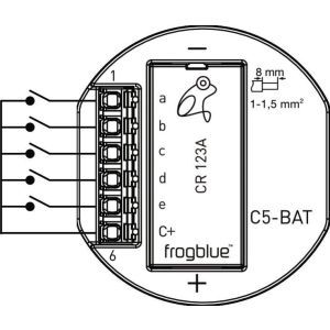 frogContact5-BAT frog mit Batterieversorgung zur Abfrage