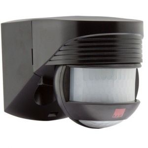 LC-Click-N 200 schwarz, Bewegungsmelder mit 200° Erfassungsbereich und 180° Unterkriechschutz