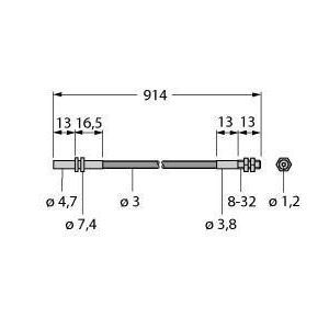 IMT.753P Glas-Lichtleiter, Einzelleiter