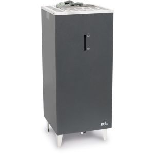 BI-O Cubo 10,5 KW, Bi-O Cubo Sauna-Standofen anthrazit-perleffekt 10,5 kW mit Verdampfer