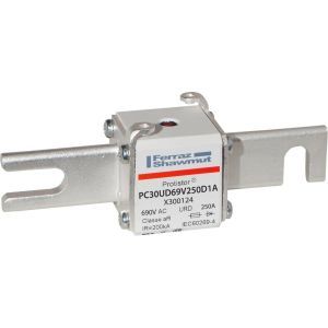 PC30UD69V250D1A, Sicherungseinsatz aR Gr.30 AC690V 250A DIN110 Kontaktmesser Schlagbolzen