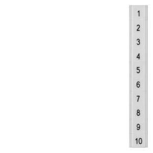 8WH8141-2AB05 Bezeichnungsschild, flach, mit 1-10, hor