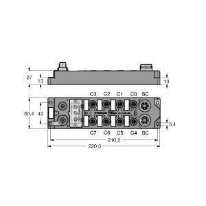 FLDP-IOM88-0001 Kompaktes Feldbus-I/O-Modul für PROFIBUS