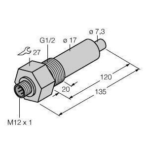 FCS-G1/2A4-NA-H1141/L120 Strömungsüberwachung, Eintauchsensor ohn