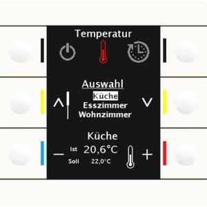 BE-BZS86.01, Bedienzentrale Smart 86 mit Farbdisplay, Kunststoff, Reinweiß glänzend