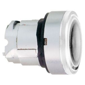 ZB4BW313, Frontelement für Leuchtdrucktaster ZB4, tastend, weiß, Ø 22 mm