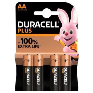 Plus-AA (MN1500) K4, Batterie 1,5V Mignon AA Plus Power 4er Blister Duracell