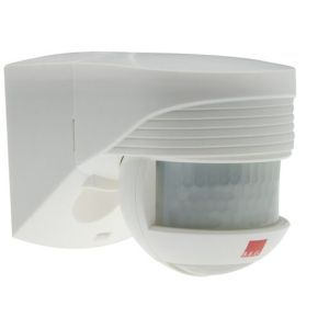 LC-Click-N 200 weiß, Bewegungsmelder mit 200° Erfassungsbereich und 180° Unterkriechschutz