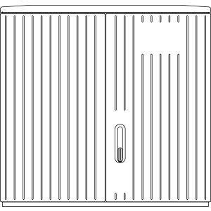 10051436 SCHR A890-2 DS MO Polyesterschrank Freis