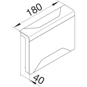 SL2011589011 Abzweig auf AK SL 20x115mm gschwarz