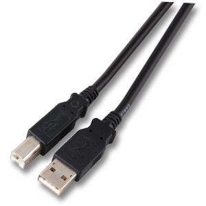 K5255.5, USB2.0 Anschlusskabel A-B, St.-St.,5,0m, grau, Classic