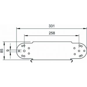 RGBEV 830 FT Gelenkbogen-Element vertikal 85x300, St,