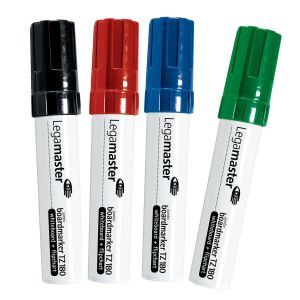 DRY ERASABLE MARKER SET - 4 COLOURS Set mit Tafelstiften, trocken abwischbar