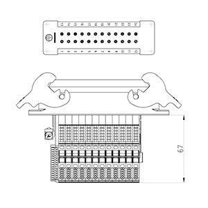 BAS GAZSHRB24 4,0 50 Klemmenadapter-Set-BAS GAZSHRB24 4,0 50