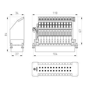 BAS SAS KL 24 4,0 50 Klemmenadapter-BAS SAS KL 24 4,0 50