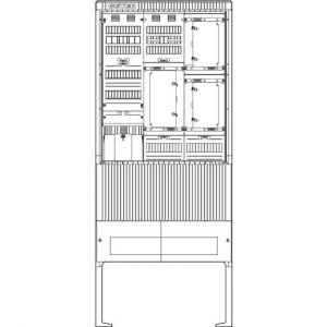 SZ207ZA2513 Zähleranschlusssäule 2 ZP, TSG, APZ, 5po