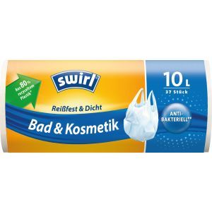 917102 VPE Swirl®   10 l Tragegriff-Müllbeutel  Bad