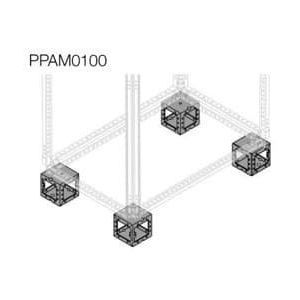 PPAM0100, PPAM0100 Sockel Eckteil, Höhe 100mm, 4 Stück