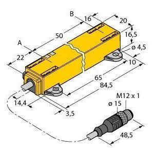 LI50P1-Q17LM1-LIU5X2-0.3-RS5 Induktiver Linearwegsensor