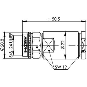 J01020D0029 N-Kabelstecker G47 (4.5/11.5) löt/klemm