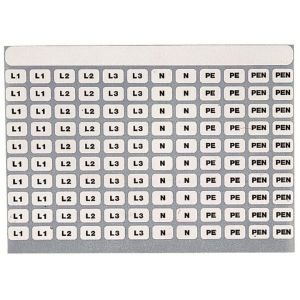 ZA71, ZA71 Beschr.-System f.Sammelschienen L1, L2, L3, N, PE, 120 Aufkleber