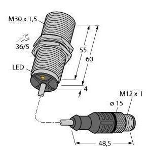 BI10U-MT30-AD4X-0.3-RS4.23/XOR Induktiver Sensor