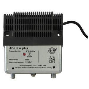 AC UKW Plus UKW-Verstärker, Frequenzbereich 87,5 - 1