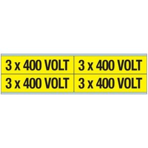 VOLTAGE MARKERS CV 3X400V B Warnschilder für die Spannungskennzeichn
