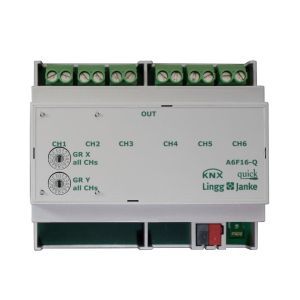 A6F16-Q KNX quick Schaltaktor 6-fach, 6 TE  Scha