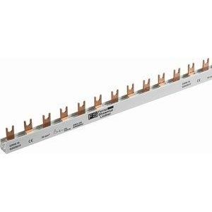 22949.160000, Phasenschiene Gabel 2-polig isoliert 16 mm² Teil.27mm Länge 1000mm, Endkappe A5