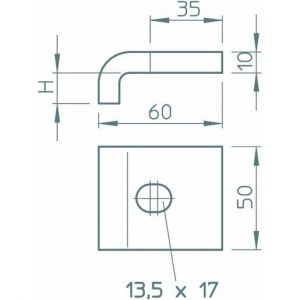 KWH 5 FT Klemmwinkel mit Hakenschraube, h = 5 mm