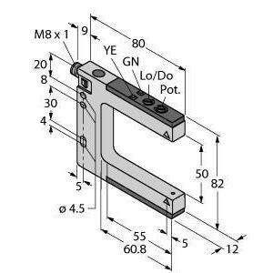 SLM50P6Q Opto-Sensor, Gabellichtschranke