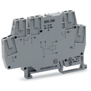 859-398, Relaismodul;Eingangsnennspannung DC 24 V;1 Wechsler;grau