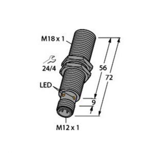 TB-EM18WD-H1147 Schreib-Lesegerät HF, Edelstahl