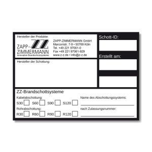 BSW 90 Brandschutz-Warnschild, für zulassungsge