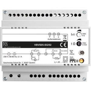 VBVS05-SG/02, Versorgungs- und Steuergerät VBVS05-SG/02 für Audio- und Video-Anlagen 1Strang, 6 TE